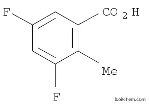 Molecular Structure of 1003710-06-2 (3,5-Difluoro-2-Methylbenzoic Acid)